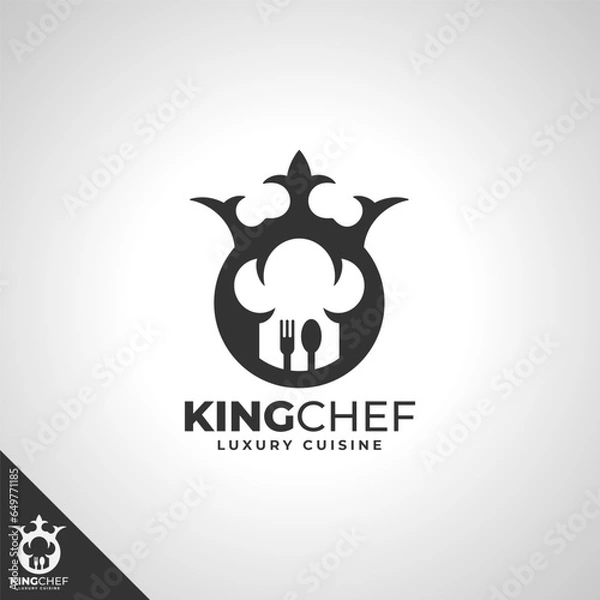 Obraz Chef King - Royal Chef Master Logo