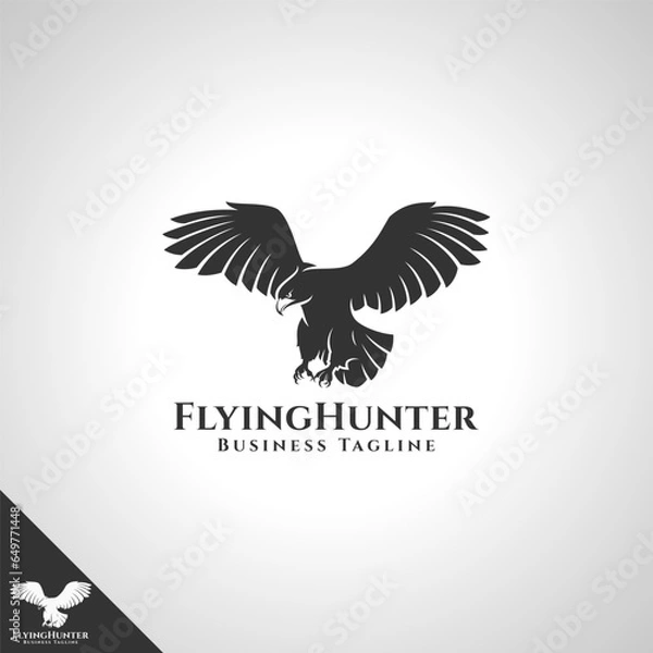 Obraz Flying Hunter - Eagle Logo Template