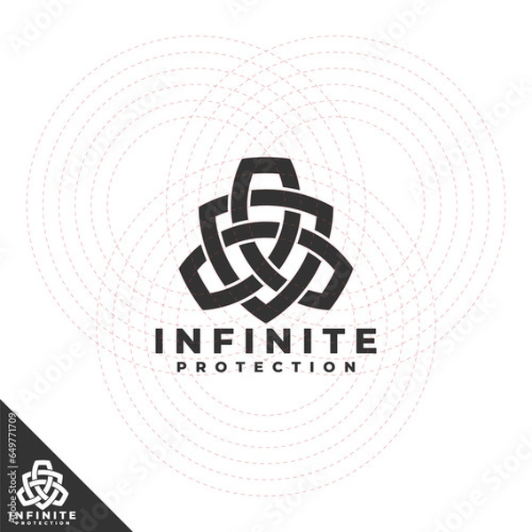 Obraz Infinite Protection - Shield Logo Template