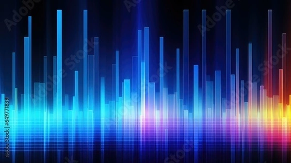 Fototapeta background synchronized equalization abstract illustration synchronize line, design technology, audio sound background synchronized equalization abstract