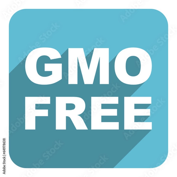Fototapeta gmo free flat icon