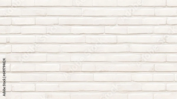 Fototapeta Cream and White Brick Wall Texture with Old-world Stonework Flooring