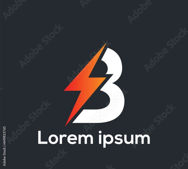 Obraz Creative Power 3 Logo Design Illustration