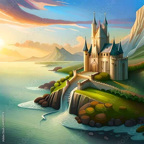 Obraz castle in the sea