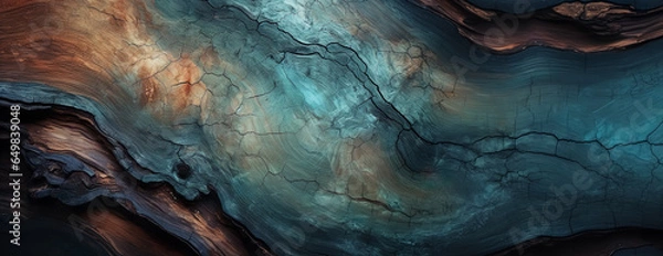 Obraz Closeup abstract tree stump or nature pattern color background.exotic wallpaper in painting style.wavy wave art shape