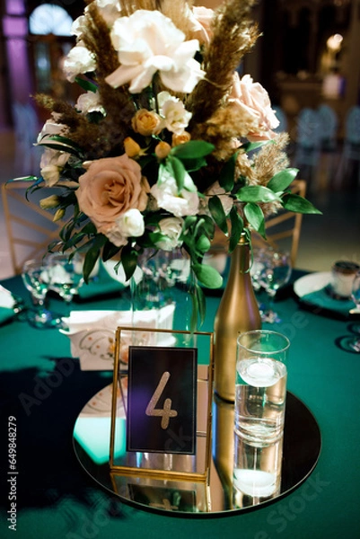 Fototapeta wedding table setting