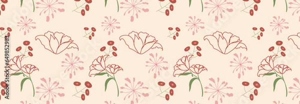 Obraz Seamless Floral Pattern Design