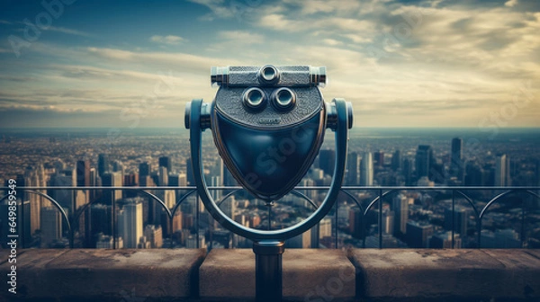 Fototapeta Observation Deck binoculars