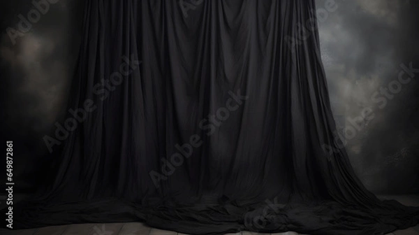 Obraz Black Silk Backdrop