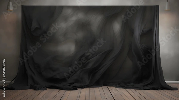 Obraz Black Silk Backdrop