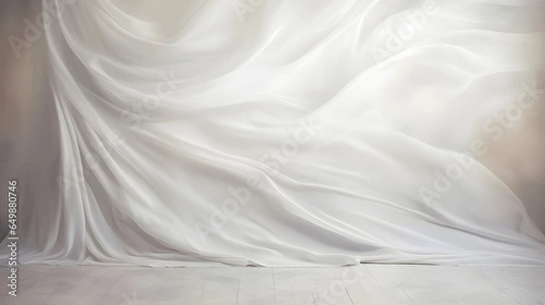 Obraz White Silk Backdrop