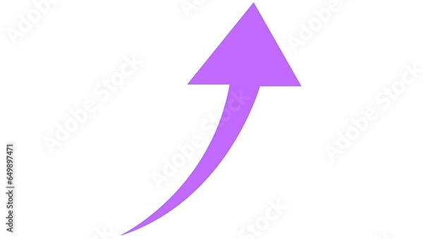 Fototapeta curved arrow 