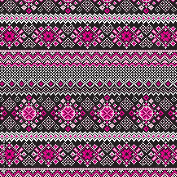 Obraz Winter flowers pattern