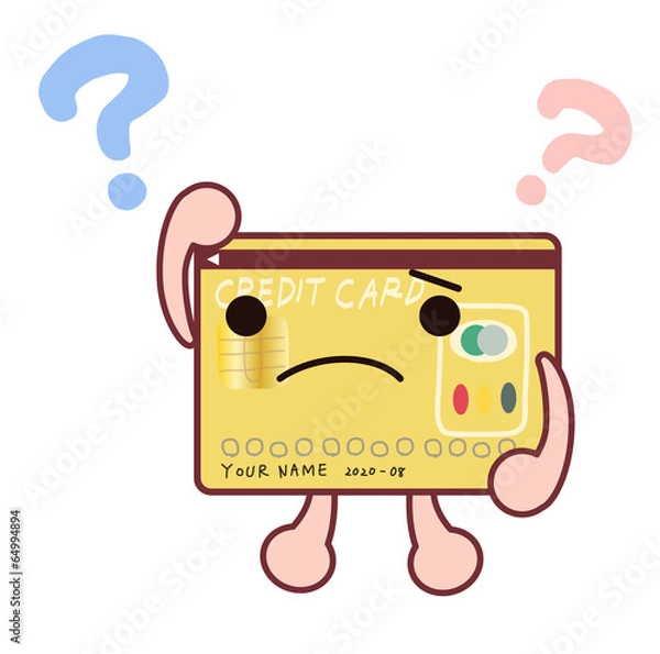 Fototapeta クレジットカードの疑問