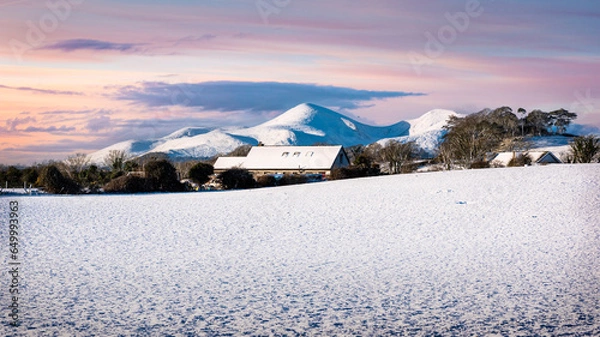 Obraz winter mountain landscape