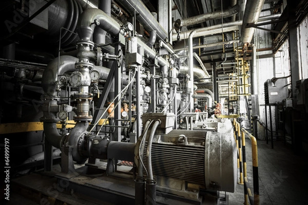 Fototapeta pipeline, engine