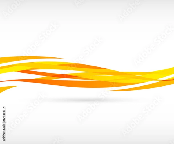 Fototapeta Abstract orange wave background
