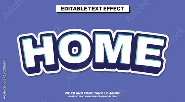 Fototapeta  Editable Sticker Text Effect Simple