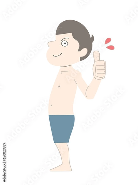 Obraz ダイエット　痩せる　男性