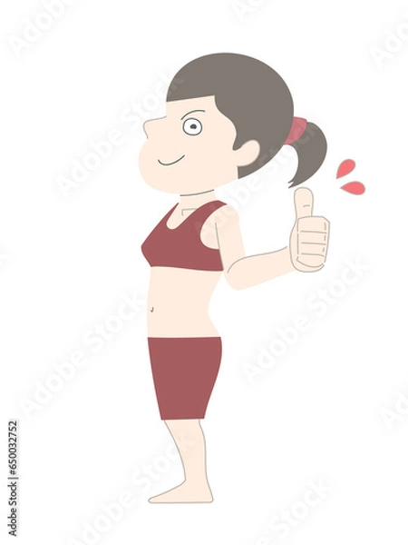 Obraz ダイエット　痩せる　女性