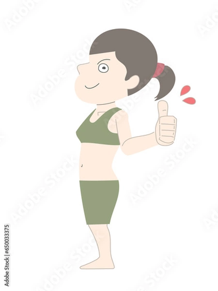 Obraz ダイエット　痩せる　女性