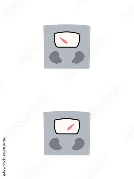 Obraz 体重計　セット素材