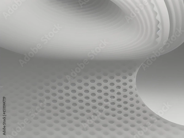 Fototapeta Free vector white  blue curve background ai generated