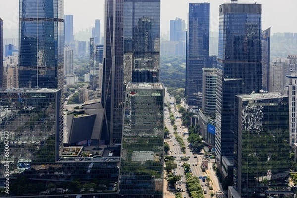 Fototapeta city skyline