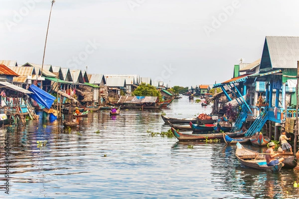 Obraz Wieś na wodzie