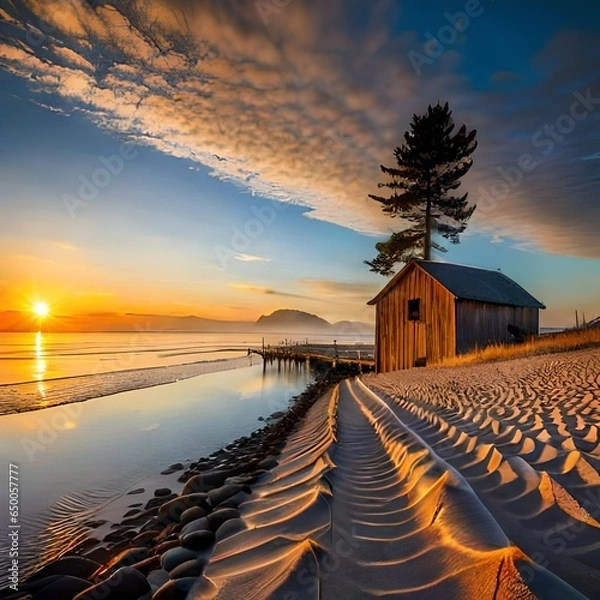 Obraz sunset over the sea