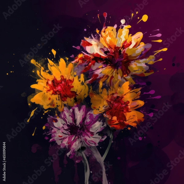 Fototapeta Elegant floral background