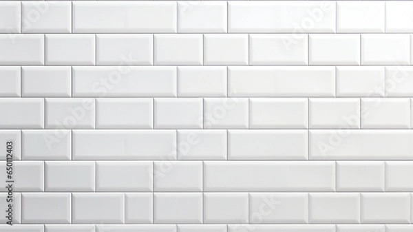 Fototapeta white tile background texture.