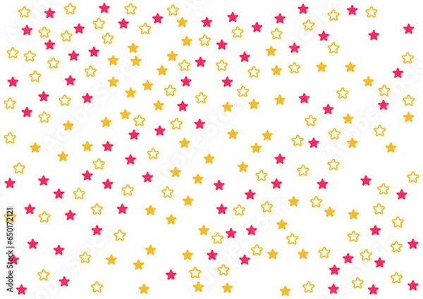 Obraz キラキラ星（赤星と黄色星）