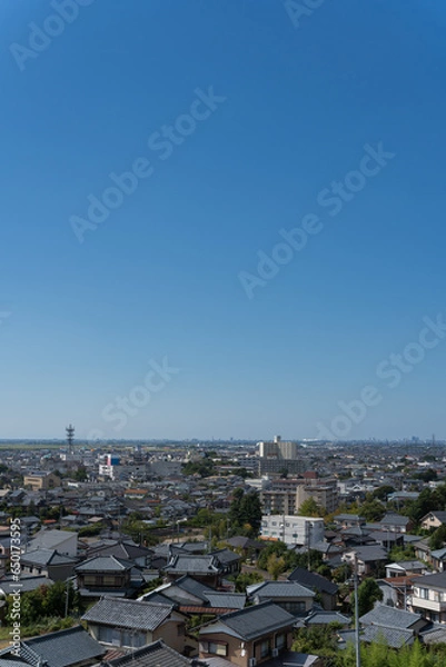 Obraz 青空と町並み