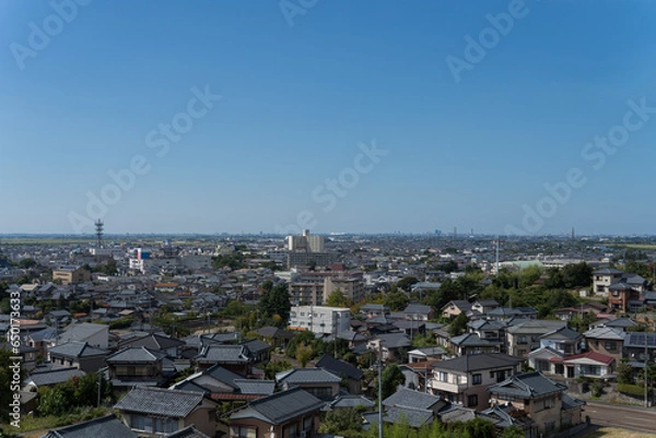 Obraz 青空と町並み