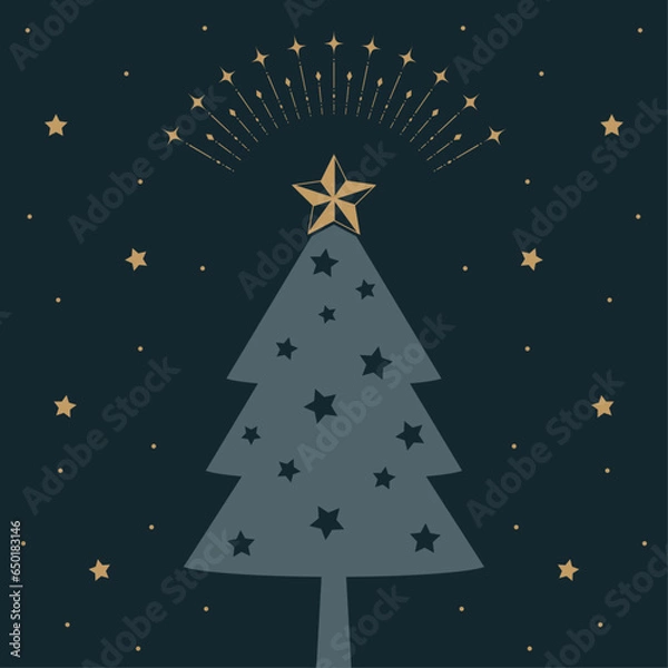 Fototapeta イラスト_クリスマスツリー