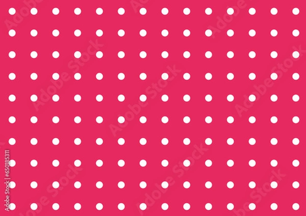 Obraz ドット柄（赤白）1