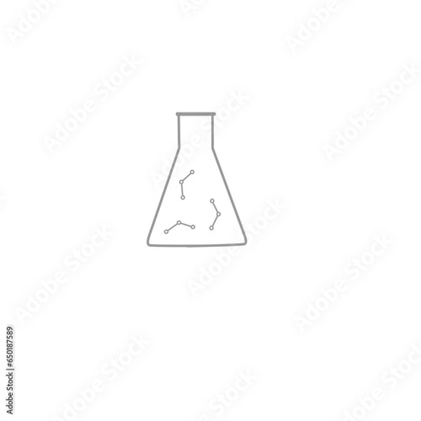 Obraz erlenmeyer flask, chimie, science, science moléculaire