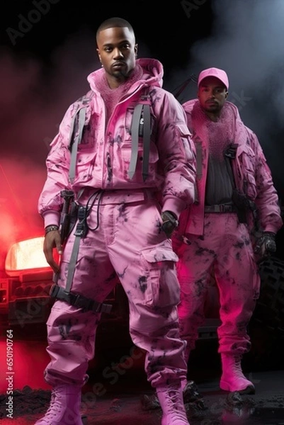 Obraz a man in pink clothes