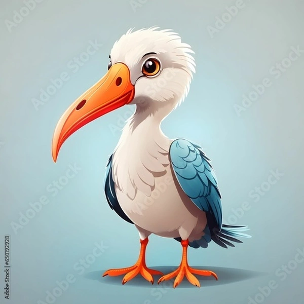 Fototapeta Ibis Bird Illustration AI Generative