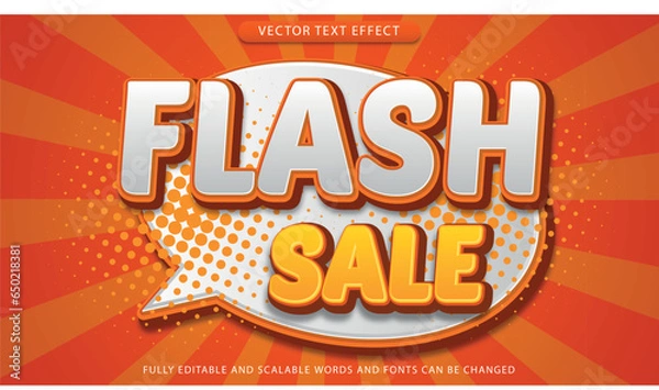 Fototapeta sale banner text effect editable eps file
