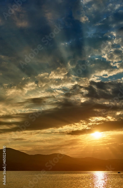 Obraz sunset over the sea