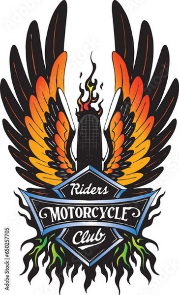 Obraz shield with wings