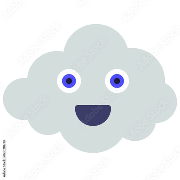 Fototapeta Happy Face Cloud Icon