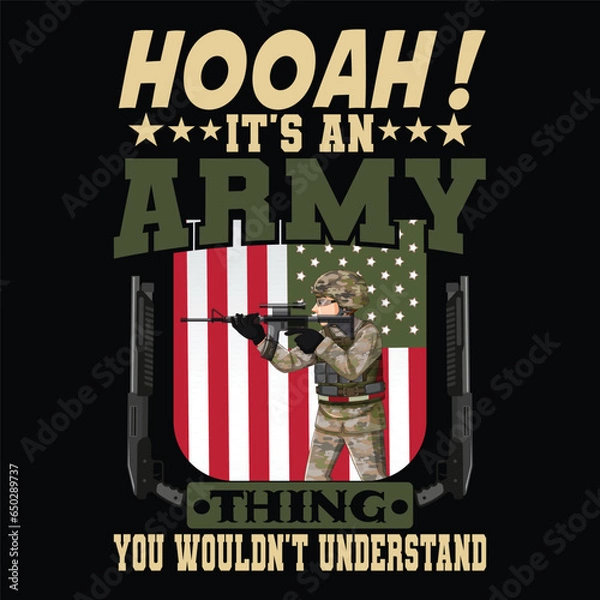 Obraz veterans day tshirt design art