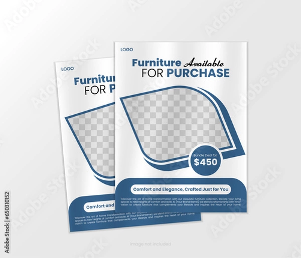 Fototapeta Interior Business Flyer Template Layout