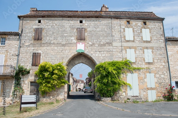 Obraz Monpazier france gate