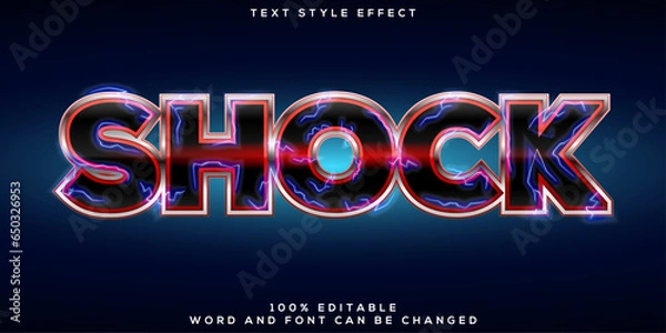 Fototapeta Lighting text effect