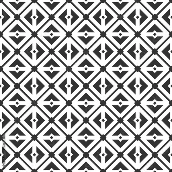 Fototapeta Seamless geometric pattern for the design and decoration of textiles, fabrics, packaging, backgrounds, panels and banners.