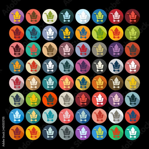 Fototapeta Flat design: shopping